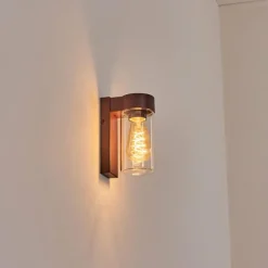hofstein Encoberta Lampe murale d´extérieur Rouille, 1 lumière