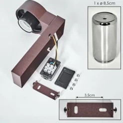 hofstein Encoberta Lampe murale d´extérieur Rouille, 1 lumière