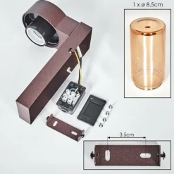 hofstein Encoberta Lampe murale d´extérieur Rouille, 1 lumière