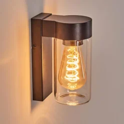 hofstein Encoberta Lampe murale d´extérieur Noir, 1 lumière