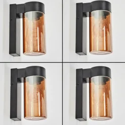 hofstein Encoberta Lampe murale d´extérieur Noir, 1 lumière