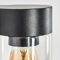 hofstein Encoberta Lampe murale d´extérieur Noir, 1 lumière, Détecteur de mouvement