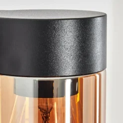 hofstein Encoberta Lampe murale d´extérieur Noir, 1 lumière, Détecteur de mouvement