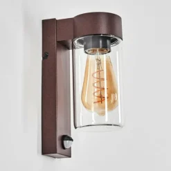 hofstein Encoberta Luminaire extérieur, Lampe murale d´extérieur Rouille, 1 lumière, Détecteur de mouvement
