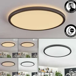 hofstein Endrup Plafonnier LED Noir, 1 lumière