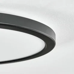 hofstein Endrup Plafonnier LED Noir, 1 lumière