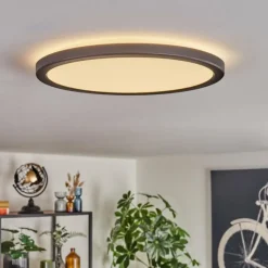 hofstein Endrup Plafonnier LED Noir, 1 lumière