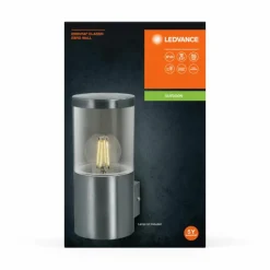 Luminaires Ledvance Endura Applique murale Acier brossé, 1 lumière