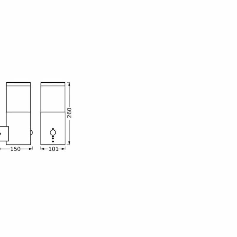 Luminaires Ledvance Endura Applique murale Acier brossé, 1 lumière
