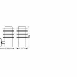 Luminaires Ledvance Endura Applique murale LED Acier brossé, 1 lumière