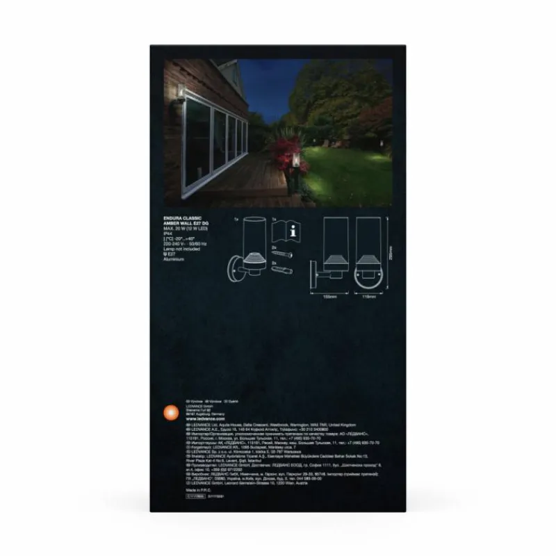 Luminaires Ledvance Endura Applique murale Gris, 1 lumière