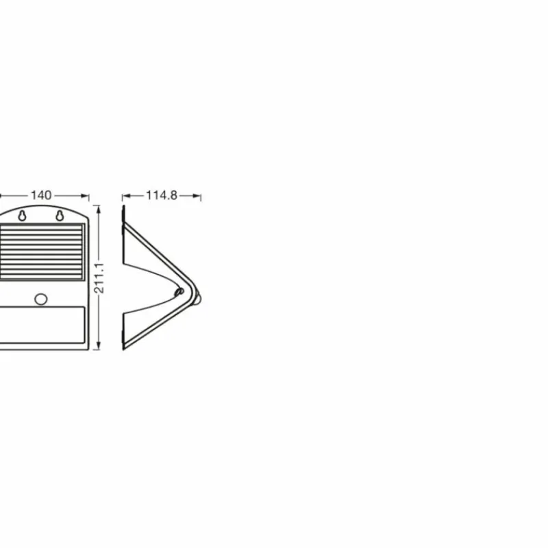 Luminaires Ledvance Endura Détecteur de mouvement LED Noir, 1 lumière