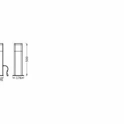 Luminaires Ledvance Endura Lampadaire d'extérieur LED Gris, 1 lumière