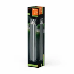 Luminaires Ledvance Endura Lampadaire d'extérieur LED Acier brossé, 1 lumière