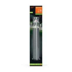 Luminaires Ledvance Endura Lampadaire d'extérieur LED Acier brossé, 1 lumière