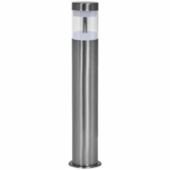 Luminaires Ledvance Endura Lampadaire d'extérieur LED Acier brossé, 1 lumière