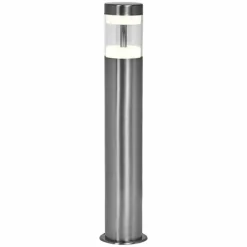 Luminaires Ledvance Endura Lampadaire d'extérieur LED Acier brossé, 1 lumière