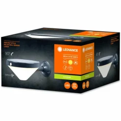 Luminaires Ledvance ENDURA Lampe murale d´extérieur LED Noir, 1 lumière, Détecteur de mouvement