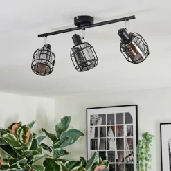 hofstein Ennor Plafonnier, Spot de plafond Noir, 3 lumières
