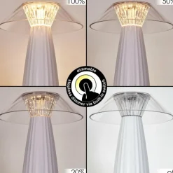 hofstein Eryla Lampe de bureau, Lampe à poser LED Blanc, 1 lumière