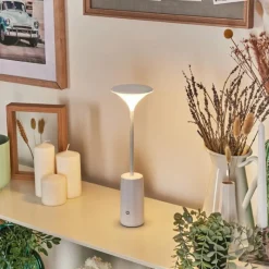 hofstein Eryon Lampe de bureau, Lampe à poser LED Blanc, 1 lumière* Éclairage Led