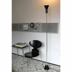 Lampe Design-Luminaires Tecnolumen ES 57 LED Tecnolumen Projecteur Chrome, Noir, 1 lumière