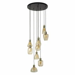 hofstein Escusa Suspension Anthracite, 9 lumières