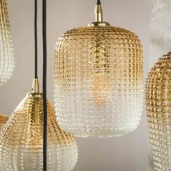 hofstein Escusa Suspension Anthracite, 9 lumières