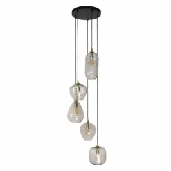 hofstein Escusa Suspension Anthracite, 5 lumières
