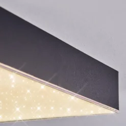 hofstein Esmar Plafonnier LED Noir, 1 lumière