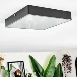 hofstein Esmar Plafonnier LED Noir, 1 lumière