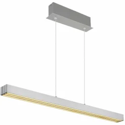 Luminaires Globo Lighting Ethan Suspension LED Aluminium brossé, Blanc, 1 lumière* Suspensions