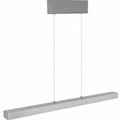 Luminaires Globo Lighting Ethan Suspension LED Aluminium brossé, Blanc, 1 lumière* Suspensions