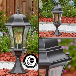 Luminaires Rustiques-hofstein Etoe Luminaire extérieur, Borne lumineuse, Eclairage de chemin Noir, 1 lumière