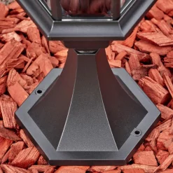 Luminaires Rustiques-hofstein Etoe Luminaire extérieur, Borne lumineuse, Eclairage de chemin Noir, 1 lumière