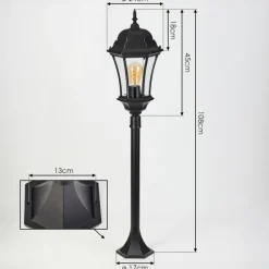 Luminaires Rustiques-hofstein Etoe Luminaire extérieur, Eclairage de chemin Noir, 1 lumière