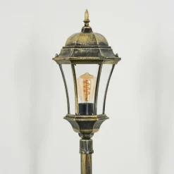 Luminaires Rustiques-hofstein Etoe Luminaire extérieur, Eclairage de chemin Brun, Or, 1 lumière