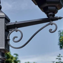 Luminaires Rustiques-hofstein Etoe Luminaire extérieur, Réverbère, Eclairage de chemin Noir, 2 lumières