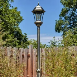 Luminaires Rustiques-hofstein Etoe Luminaire extérieur, Réverbère, Eclairage de chemin Or, Noir, 1 lumière