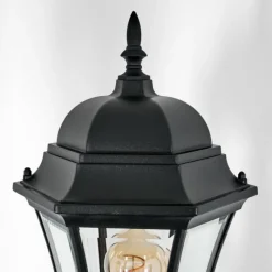 Luminaires Rustiques-hofstein Etoe Réverbère, Eclairage de chemin Noir, 2 lumières