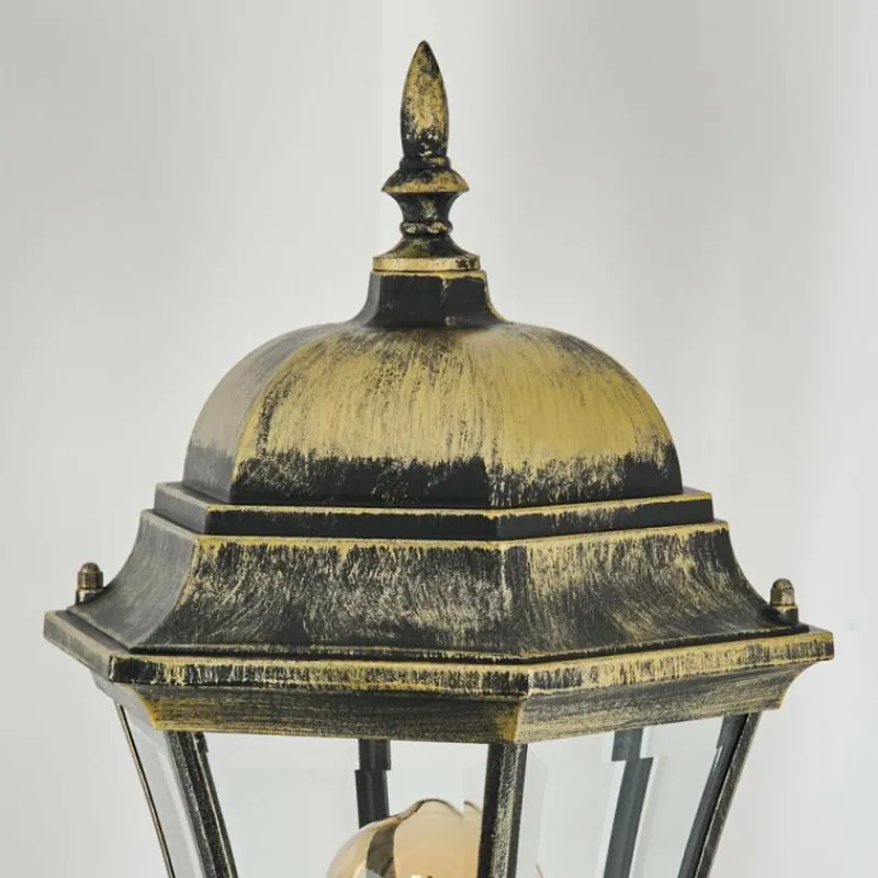 Lampes Dorées-hofstein Etoe Réverbère, Eclairage de chemin Or, Noir, 3 lumières