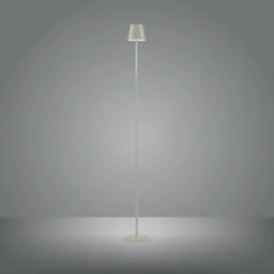 Luminaires Leuchten Direkt EURIA Lampadaire LED Gris, 1 lumière