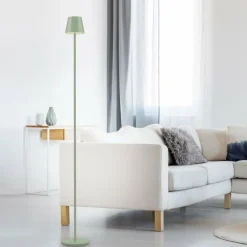 Luminaires Leuchten Direkt EURIA Lampadaire LED Vert, 1 lumière