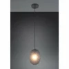 Suspension Verre Fumé-Luminaires Trio Facette Suspension Noir, 1 lumière