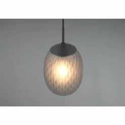 Suspension Verre Fumé-Luminaires Trio Facette Suspension Noir, 1 lumière