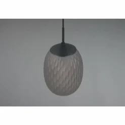Suspension Verre Fumé-Luminaires Trio Facette Suspension Noir, 1 lumière