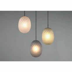 Luminaires Trio Facette Suspension Noir, 3 lumières