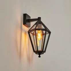 Luminaires Rustiques-hofstein Falfosa Lampe murale d´extérieur Noir, 1 lumière