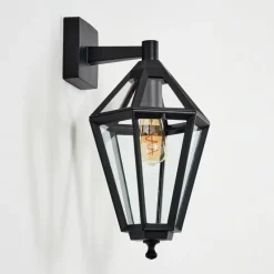 Luminaires Rustiques-hofstein Falfosa Lampe murale d´extérieur Noir, 1 lumière