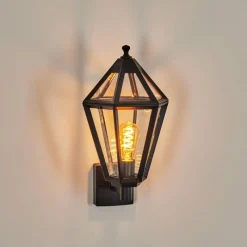 Luminaires Rustiques-hofstein Falfosa Lampe murale d´extérieur Noir, 1 lumière